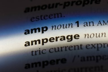 amper Word'de bir sözlük. amper kavramı.
