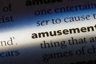 eğlence Word'de bir sözlük. eğlence kavramı.
