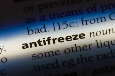 Antifriz Word'de bir sözlük. Antifriz kavramı.