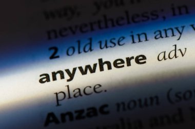 her yerde bir sözlükte kelime. her yerde kavramı.