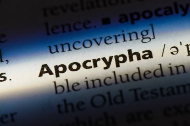 Apocrypha sözcük sözlüğe. Apocrypha kavramı.