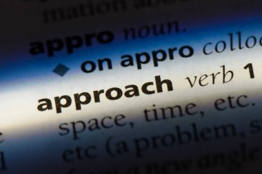 yaklaşım Word'de bir sözlük. yaklaşım kavramı.