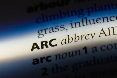 Arc sözcüğü sözlüğe. ark kavramı.