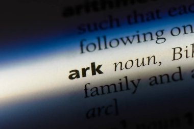 ark Word'de bir sözlük. ark kavramı.