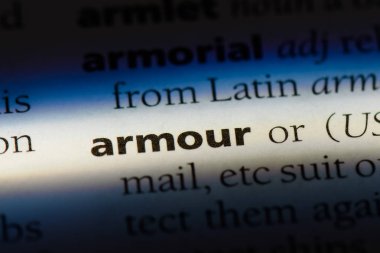 bir sözlüğü'ndeki sözcüğü zırh. zırh kavramı.