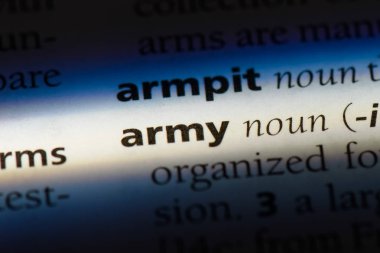 Ordu Word'de bir sözlük. Ordu kavramı.