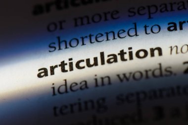 artikülasyon Word'de bir sözlük. artikülasyon kavramı.