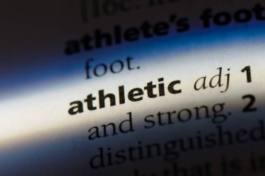 bir sözlük kelime atletik. atletik kavramı.