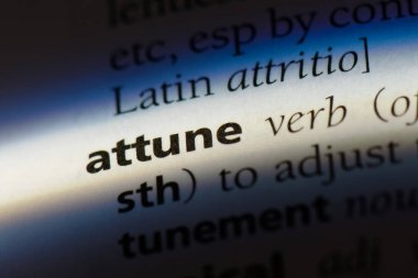 bir sözlüğü'ndeki sözcüğü alıştırmak. kavram alıştırmak.