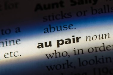 au-pair Word'de bir sözlük. au-pair kavramı.