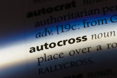 Autocross Word'de bir sözlük. Autocross kavramı.