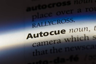 Autocue sözcük sözlüğe. Autocue kavramı.