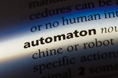 Otomat Word'de bir sözlük. Otomat kavramı.