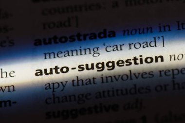 Auto-öneri Word'de bir sözlük. Auto-öneri kavramı.