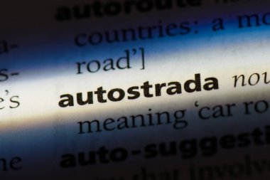 otobanı Word'de bir sözlük. otobanı kavramı.