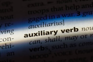 yardımcı fiil Word'de bir sözlük. yardımcı fiil kavramı.