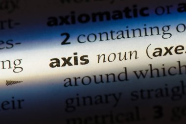 eksen Word'de bir sözlük. eksen kavramı.