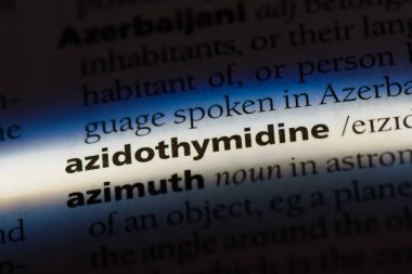Azidothymidine sözcük sözlüğe. Azidothymidine kavramı.