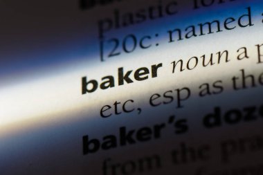 Baker Word'de bir sözlük. Baker kavramı.