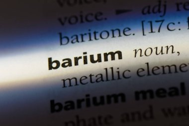 Baryum Word'de bir sözlük. Baryum kavramı.