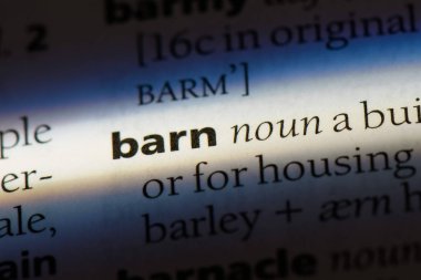 ahır Word'de bir sözlük. ahır kavramı.