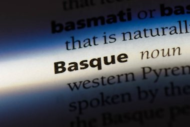 Bask Word'de bir sözlük. Bask kavramı.