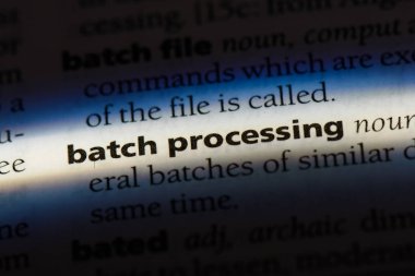 Sözlüğe sözcük işleme toplu iş iş. toplu iş işleme kavramı.