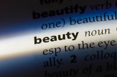 Güzellik Word'de bir sözlük. Güzellik kavramı.