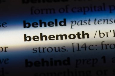 Behemoth Word'de bir sözlük. Behemoth kavramı.