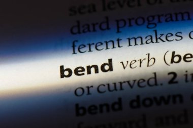 sözcük sözlükte viraj. Bend kavramı.