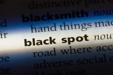 siyah nokta Word'de bir sözlük. siyah nokta kavramı.