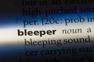 bleeper sözcük sözlüğe. bleeper kavramı.