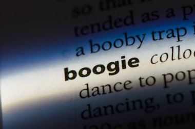 Boogie Word'de bir sözlük. Boogie kavramı.