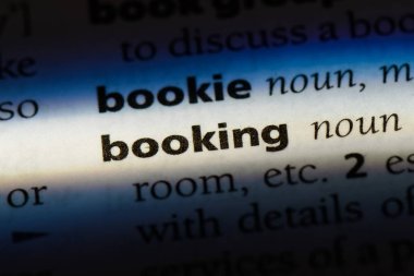 rezervasyon Word'de bir sözlük. rezervasyon kavramı.