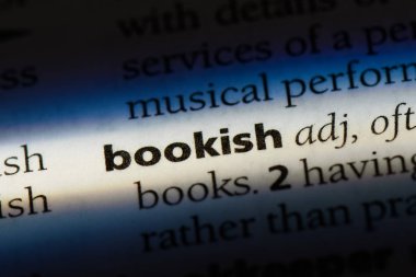 bir sözlüğü'ndeki kitapsever sözcüğü. kitap kurdu kavramı.