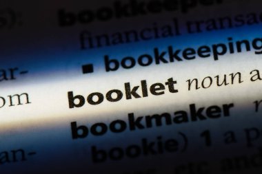 Kitapçık Word'de bir sözlük. Kitapçık kavramı.