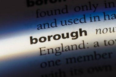 Borough Word'de bir sözlük. Borough kavramı.