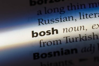 Bosh Word'de bir sözlük. Bosh kavramı.