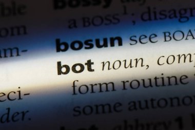 bot Word'de bir sözlük. bot kavramı.