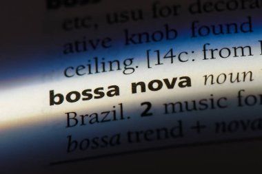 bir sözlüğü'ndeki Bossa nova sözcüğü. Bossa nova kavramı.