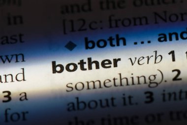 bir sözlüğü'ndeki sözcüğü rahatsız. kavram rahatsız.