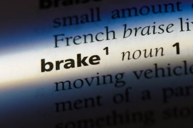 bir sözlüğü'ndeki sözcüğü fren. fren kavramı.