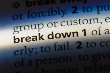 bir sözlüğü'ndeki sözcüğü yıkmak. kavram kırmak.