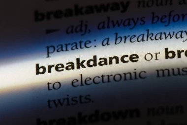 breakdance Word'de bir sözlük. breakdance kavramı.