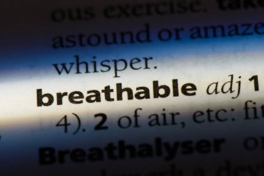 nefes alabilen tek kelimeyle bir sözlük. solunabilir kavramı.