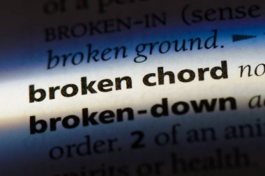 kırık akor Word'de bir sözlük. kırık akor kavramı.