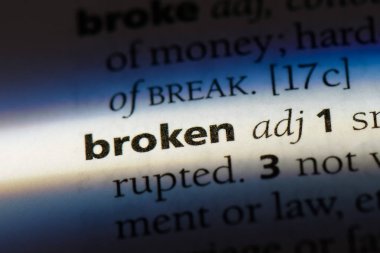 kırık sözcük sözlüğe. bozuk kavramı.