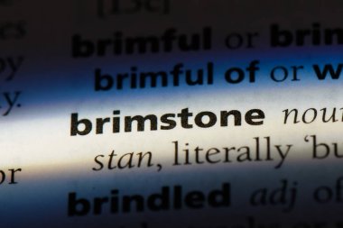 Kükürt Word'de bir sözlük. Kükürt kavramı.