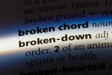 bir sözlük kırık dökük kelimeyle. kırık dökük kavramı.