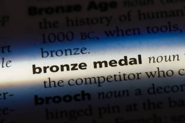 bronz madalya Word'de bir sözlük. bronz madalya kavramı.